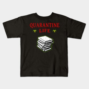 Quarantine Life Self Isolation Bookworm Kids T-Shirt